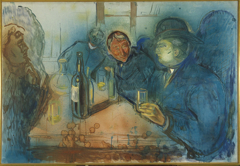 Kristiania Bohemians by Edvard Munch