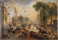 L'attentat de Fieschi, boulevard du Temple, 28 juillet 1835