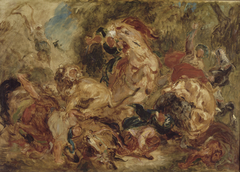 La Chasse aux lions by Eugène Delacroix
