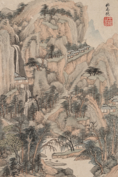 Landscape in the Style of Various Old Masters: In the Style of Ma Wan by Wang Jian