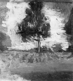 Landscape Study: Cultivated Field and Tree by Thomas Eakins
