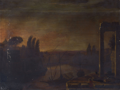 Landscape with a River by Attributed to French School