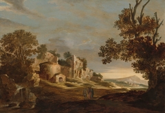 Landscape with Christ on the way to Emmaus by Charles Cornelisz de Hooch