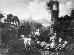 Landscape with Goatherd and Goats