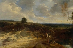 Landscape with Soldiers by Lodewijk de Vadder