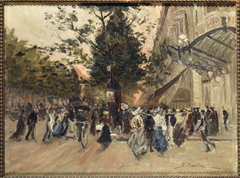 Le boulevard des Capucines by Georges Émile Carette