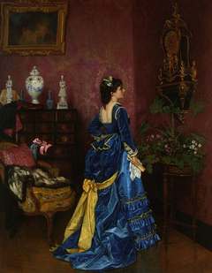 Le Robe Bleu by Auguste Toulmouche