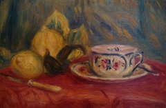 Lemons and Tea Cup, Cagnes by Auguste Renoir