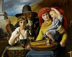Les Musiciens ambulants [A Musician Family] by François-Joseph Navez