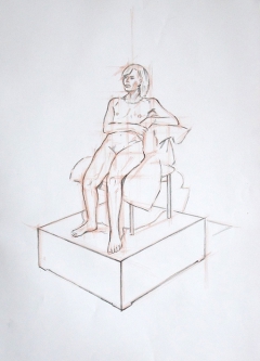 Life Drawing Study by Stephen Gibbs
