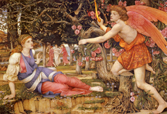 Love and the Maiden by John Roddam Spencer Stanhope