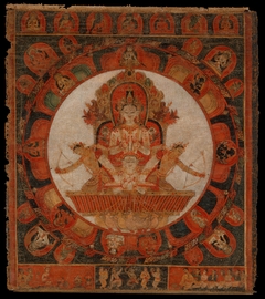 Mandala of Chandra, God of the Moon by anonymous painter
