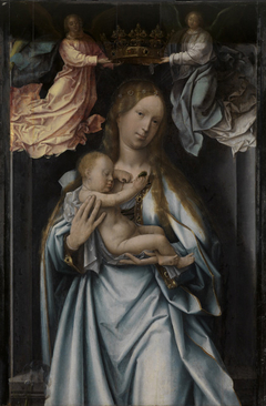 Maria mit dem Kind, von Engeln gekrönt