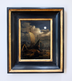 Marine ; effet de lune by Egbert van der Poel