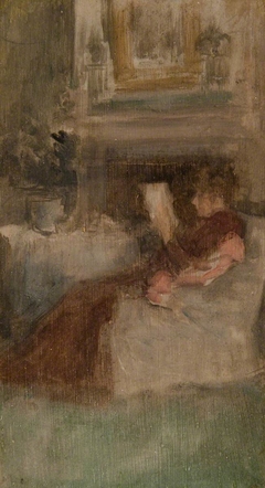 Miss Ethel Philip Reading by James McNeill Whistler
