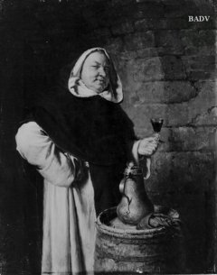 monk tasting wine by Eduard von Grützner