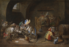 Monkeys in a Tavern by David Teniers the Younger