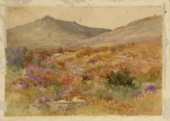 Moors and Mountain Landscape by Edward Noel Barraud