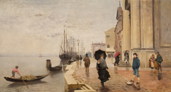 Motiv aus Venedig by Franz Leo Ruben