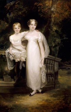 Mrs Trafford and Child by attributed to Ramsay Richard Reinagle