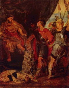 Mucius Scaevola before Lars Porsenna by Peter Paul Rubens
