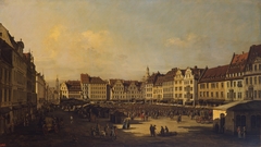 Old Market-Place in Dresden by Bernardo Bellotto