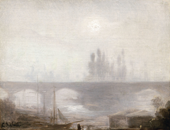 Paris dans le brouillard by Charles Louis Mozin