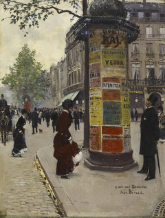 Paris Kiosk by Jean Béraud