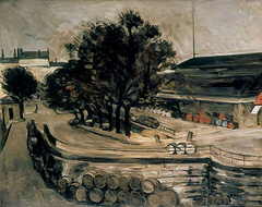Paris, quai de Jussieu (la halle aux vins) by Paul Cézanne