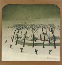 Paysage en hiver by Valerius de Saedeleer