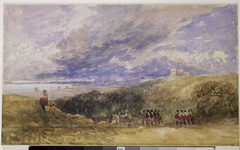 Peace and War, Lympne Church and Castle by David Cox Jr