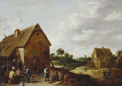 Peasants Outside a Country Inn by David Teniers the Younger