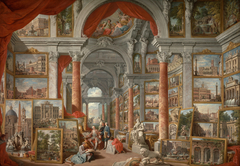 Picture Gallery with Views of Modern Rome by Giovanni Paolo Panini