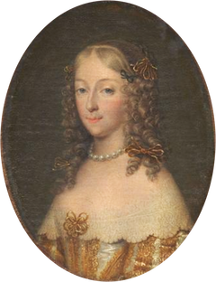 Portrait de Anne-Geneviève de Bourbon-Condé, duchesse de Longueville by Jean-Marie Ribou