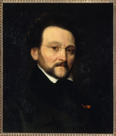 Portrait de Léon Cogniet (1794-1880), peintre by Charles-Émile-Callande de Champmartin