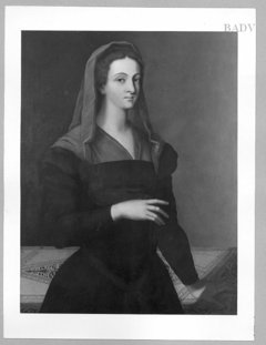 Portrait of a lady, standing by Sebastiano del Piombo