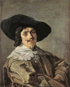Portrait of a man in a Yellowish-gray Jacket