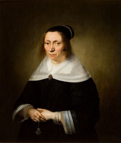 Portrait of a Woman holding a Fan by Jacob Gerritsz Cuyp