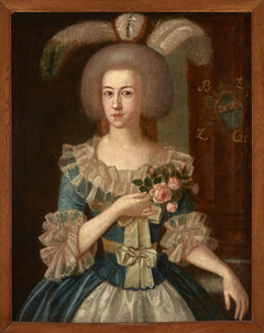 Portrait of an unknown woman by Józef Faworski