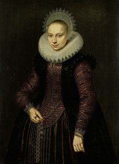 Portrait of Brechtje Overrijn van Schoterbosch by Cornelis van der Voort