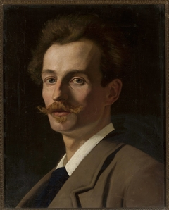 Portrait of Franciszek Krudowski, painter by Jan Styka