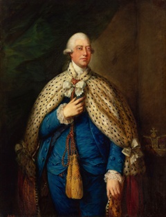 Portrait of George III of the United Kingdom in parliamentary robes. by Thomas Gainsborough