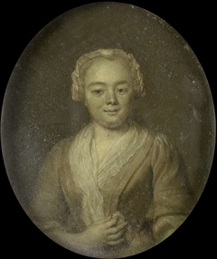 Portrait of Margaretha van Leuvenigh, Wife of Bernardus de Bosch by Jan Maurits Quinkhard