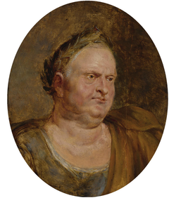 Portrait of Roman emperor Vitellius