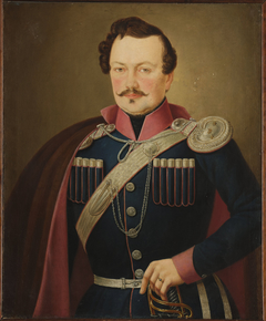 Portrait of Szymanowski, lieutenant of the Płock cavalry regiment by nieznany malarz polski