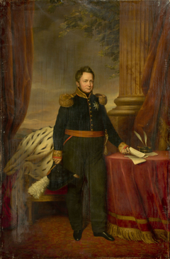 Portrait of William I, king of Netherlands by Jan Baptist van der Hulst
