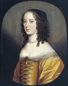 Portret van een dame by Gerard van Honthorst
