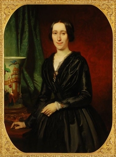Portret van Elisabeth van Hoboken (1819-1888) by Willem Hendrik Schmidt