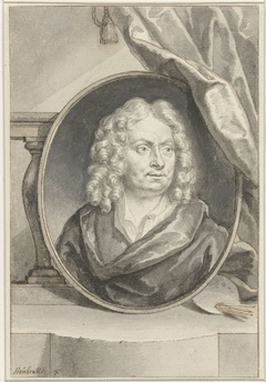 Portret van Michiel van Musschur by Jacob Houbraken
