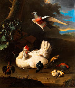 Poultry under a Tree